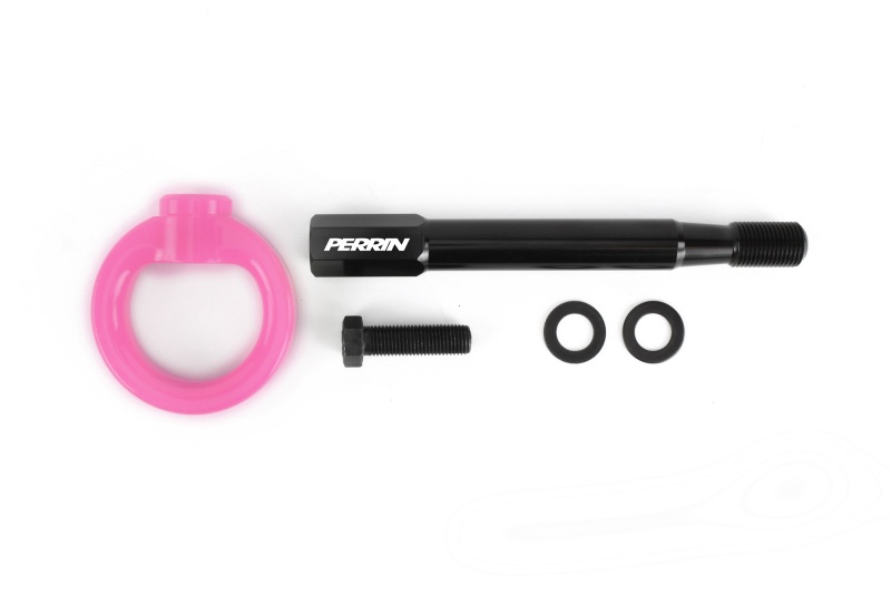 Subaru Outback Tow Hook Kit - Rear - Perrin Performance - Hyper Pink - `20-`25